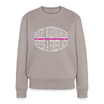 tshirts d’abatteur d’arbres forestiers john carpenter - Pull Premium bio Femme - taupe - Devant - Julia (174cm)