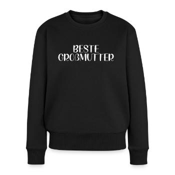 Beste Großmutter - Frauen Premium Bio Pullover - Schwarz - Vorne - Julia (174cm)
