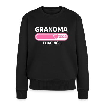 Oma 2022 Großmutter Glückwunsch - Frauen Premium Bio Pullover - Schwarz - Vorne - Julia (174cm)