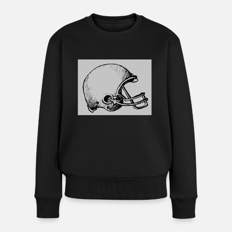 Football - Frauen Premium Bio Pullover - Schwarz