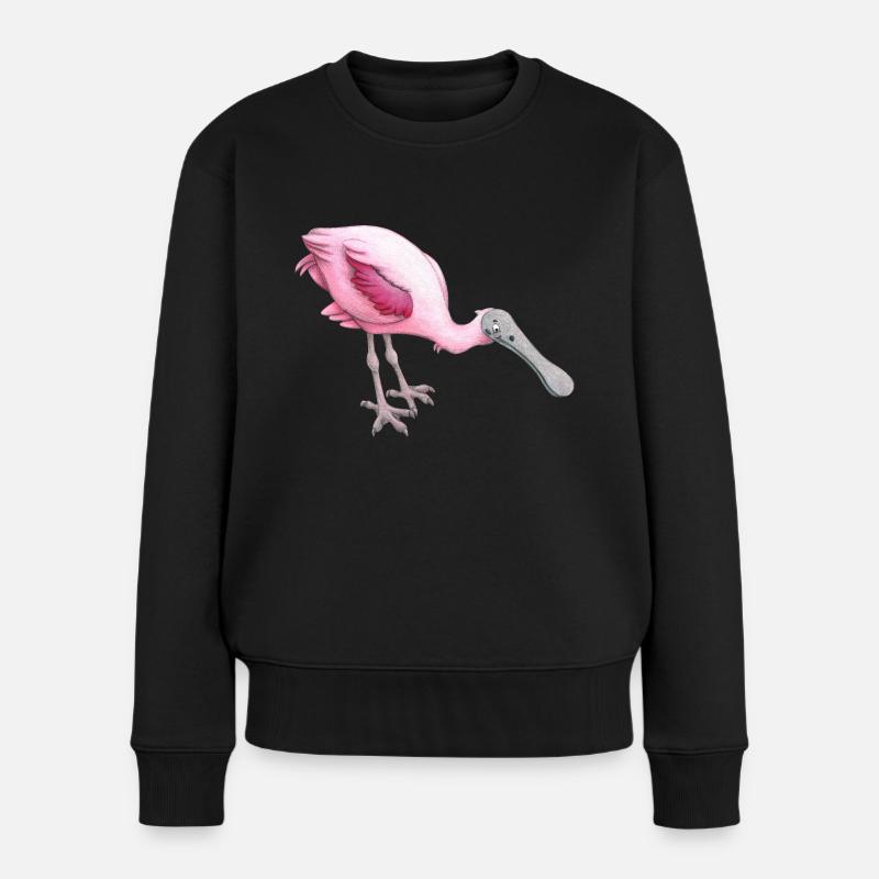 rosa Löffler - Frauen Premium Bio Pullover - Schwarz