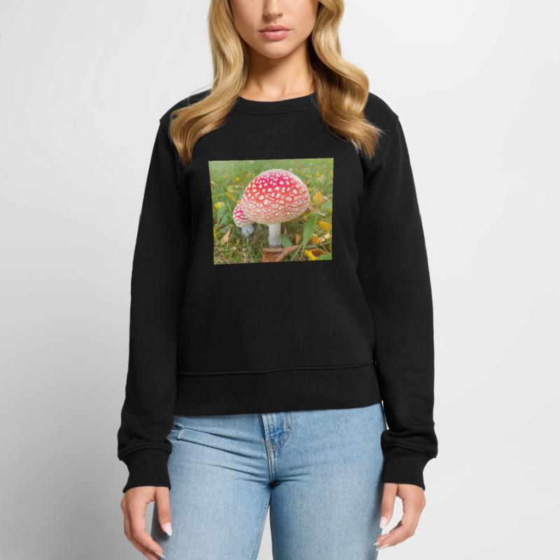 fly agaric also toadstool Women's Premium Organic Jumper