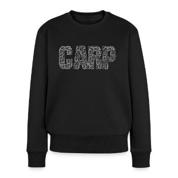 Karpfen Haken Carp Karpfenangeln Geschenk - Frauen Premium Bio Pullover - Schwarz - Vorne - Julia (174cm)