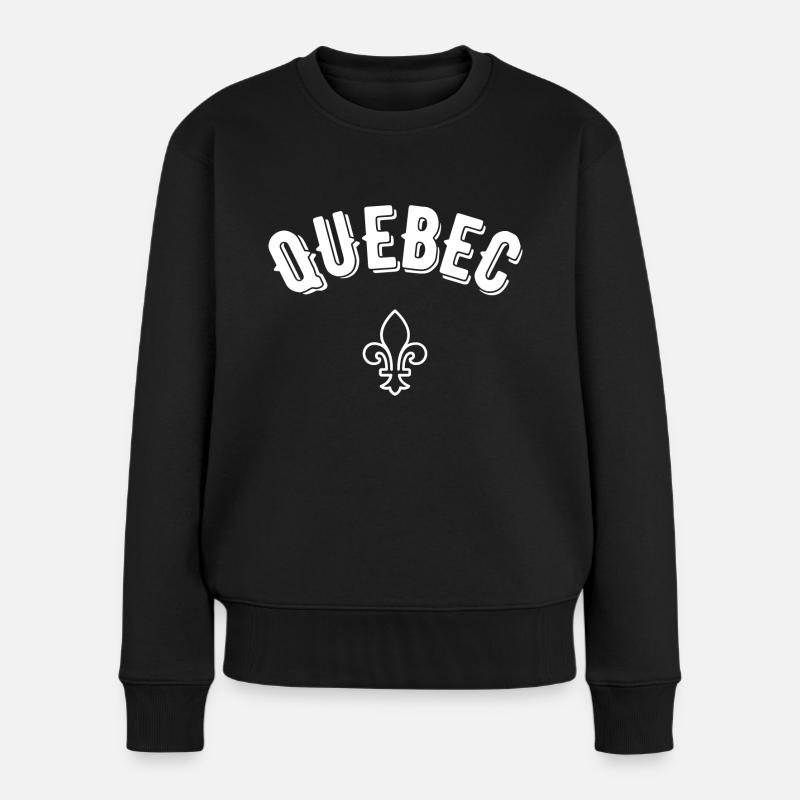 Québec - Pull Premium bio Femme - noir