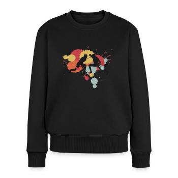 Fechten Sport Geschenk Hobby - Frauen Premium Bio Pullover - Schwarz - Vorne - Julia (174cm)
