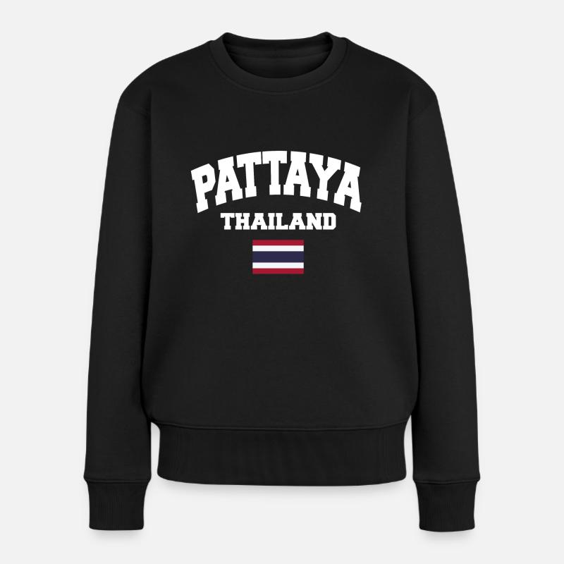 Pattaya - Frauen Premium Bio Pullover - Schwarz
