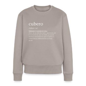Cubero Definition - Women's Premium Organic Jumper - taupe - Front - Julia (174cm)