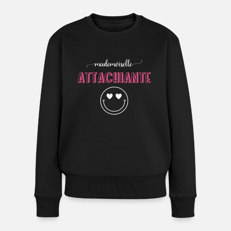 Mademoiselle Attachiante - Pull Premium bio Femme - noir