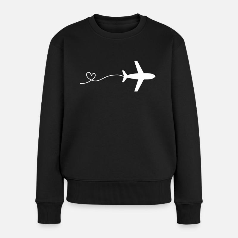 Avion - Pull Premium bio Femme - noir