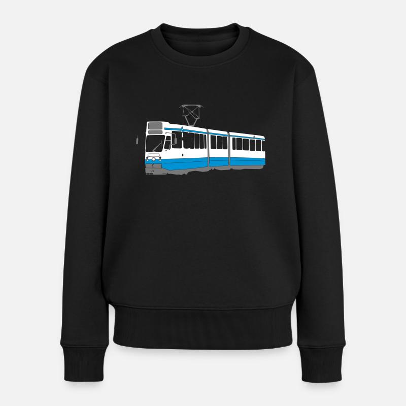 Tramway d’Amsterdam - Pull Premium bio Femme - noir
