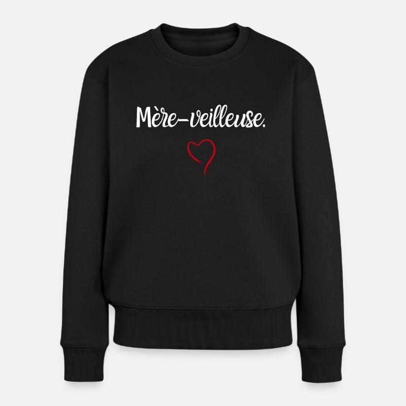 Mère veilleuse - Pull Premium bio Femme - noir