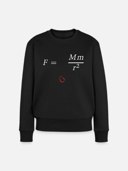 Isaac Newton - Frauen Premium Bio Pullover - Schwarz