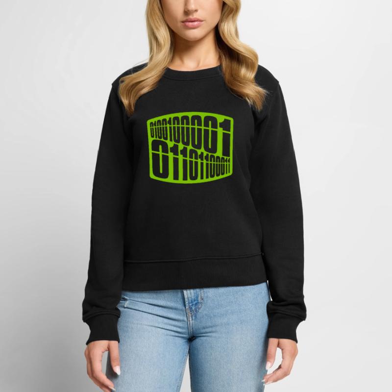 Binär Code Programm Sprache Frauen Premium Bio Pullover