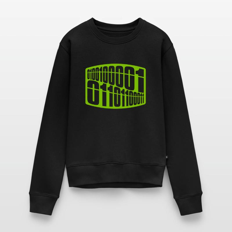 Langage de programme de code binaire Pull Premium bio Femme