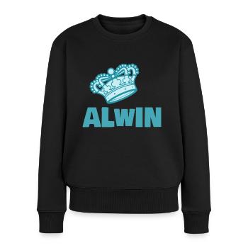 Crown for Alwin Alwin König - Women's Premium Organic Jumper - black - Front - Julia (174cm)