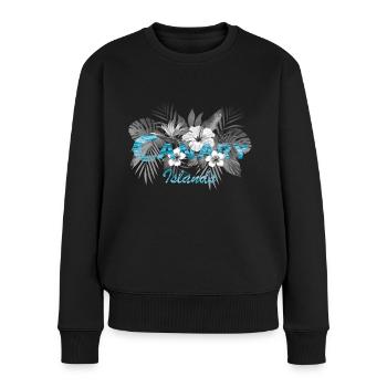 Îles Canaries - Pull Premium bio Femme - noir - Devant - Julia (174cm)