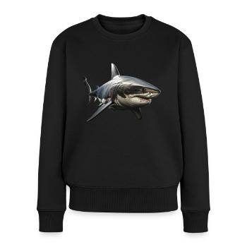 Great White Shark - Women's Premium Organic Jumper - black - Front - Julia (174cm)