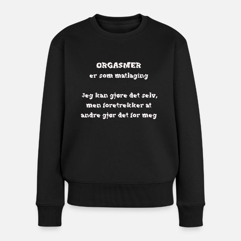 L'orgasme, c'est comme cuisiner - Pull Premium bio Femme - noir