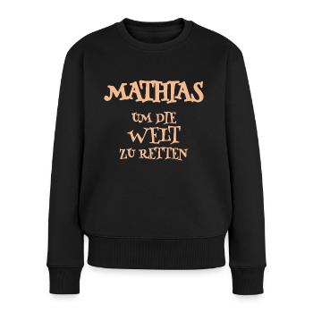 Helper Mathias - Women's Premium Organic Jumper - black - Front - Julia (174cm)