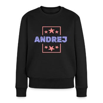 Andrej as Andrej - Women's Premium Organic Jumper - black - Front - Julia (174cm)