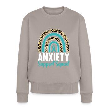 Anxiety disorder Anxiety disorder - Women's Premium Organic Jumper - taupe - Front - Julia (174cm)