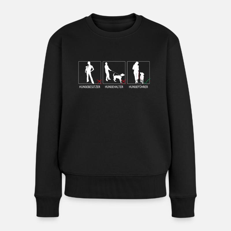 der feine Unterschied - Frauen Premium Bio Pullover - Schwarz