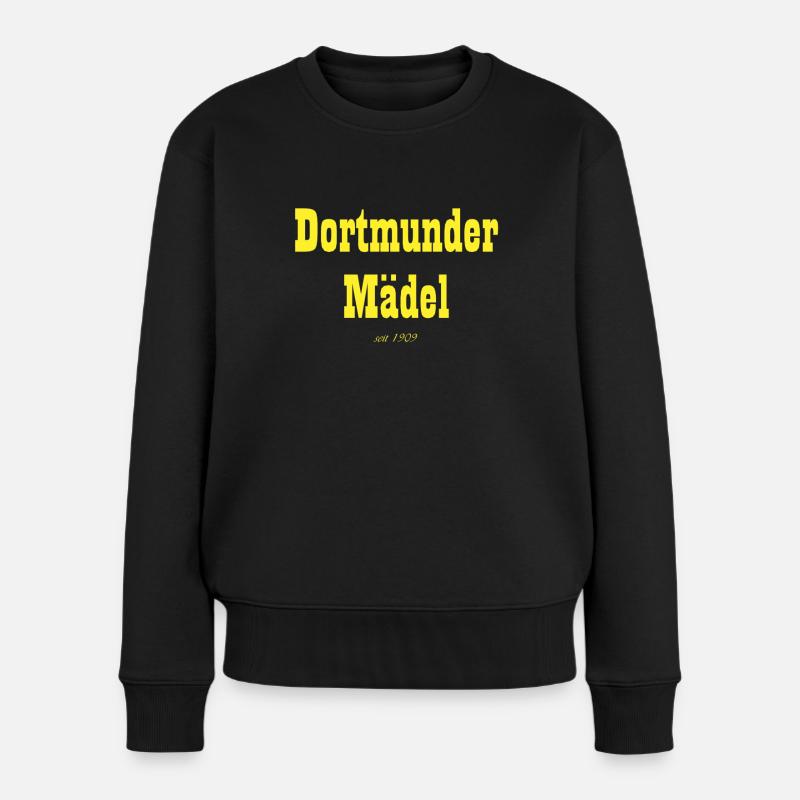 Dortmund Girls Design - Frauen Premium Bio Pullover - Schwarz