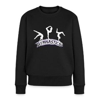 Gymnastics, gymnasts - Women's Premium Organic Jumper - black - Front - Julia (174cm)