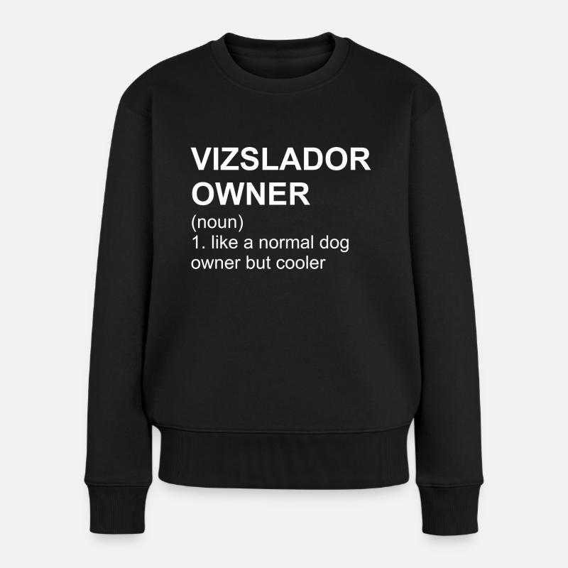 Vizslador Owner - Frauen Premium Bio Pullover - Schwarz