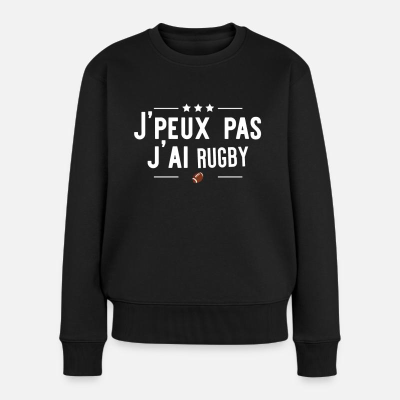 j'ai rugby cadeau - Pull Premium bio Femme - noir