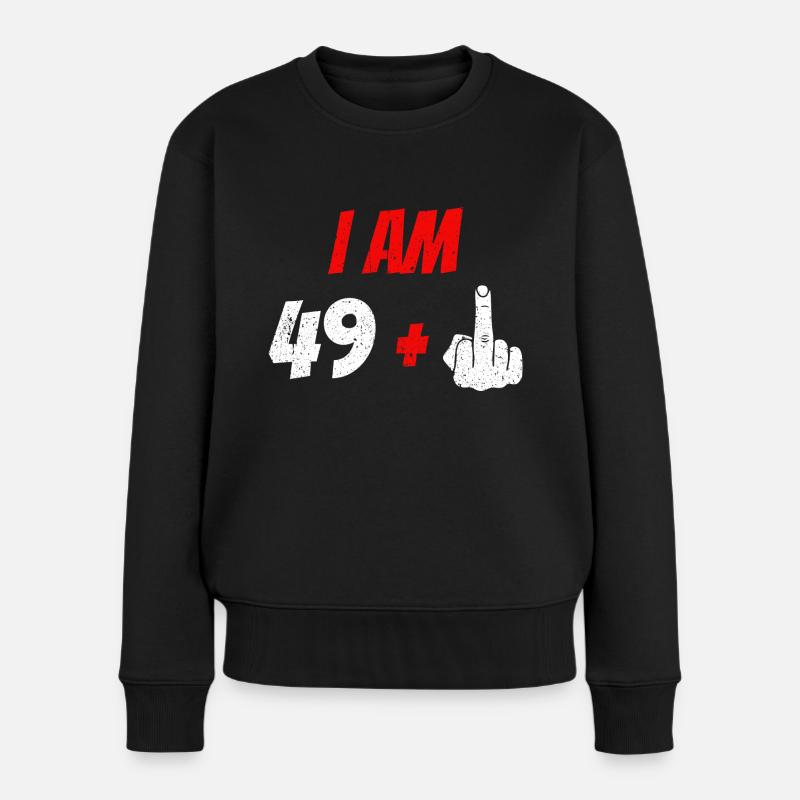 50. Geburtstag 50 Jahre Geburtstagsgeschenk lustig - Frauen Premium Bio Pullover - Schwarz