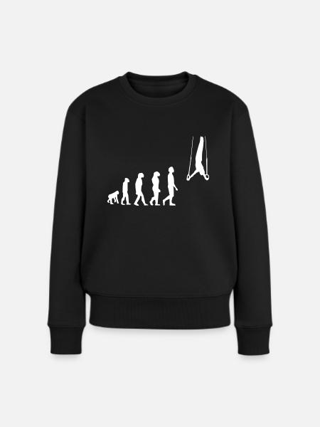 Evolution Gymnastikringe - Frauen Premium Bio Pullover - Schwarz