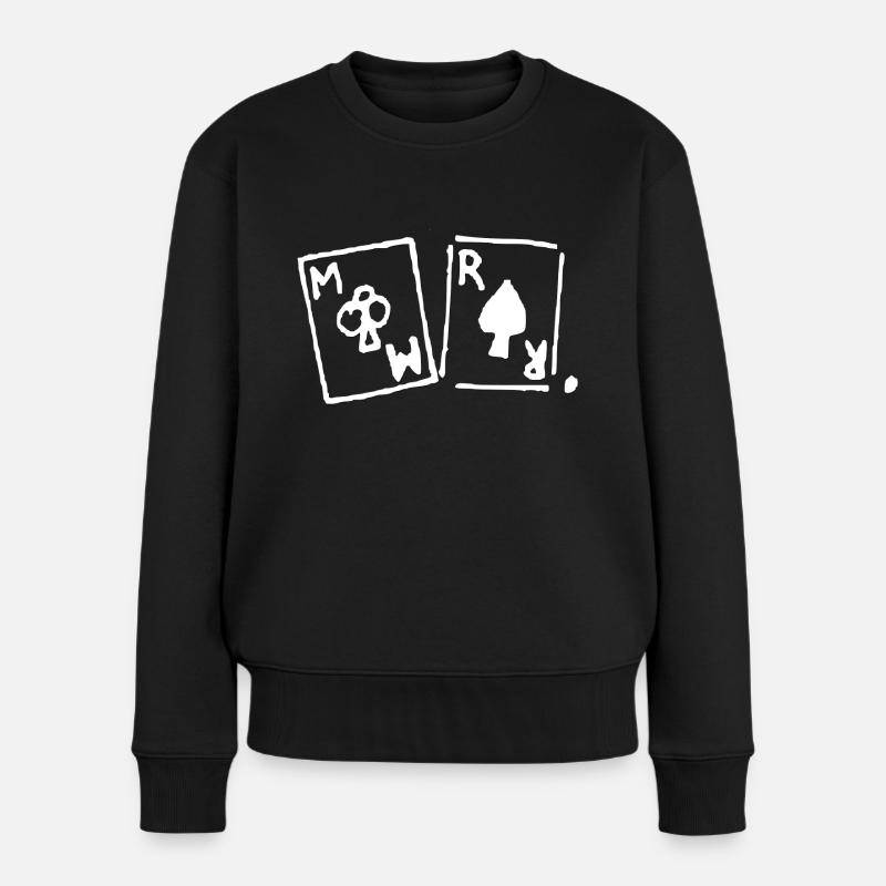 Hochzeit, Bräutigam, Junggesellenabschied - Frauen Premium Bio Pullover - Schwarz
