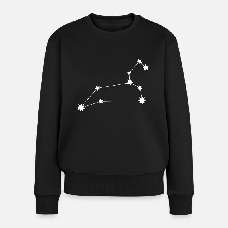 Sternzeichen Löwe - Frauen Premium Bio Pullover - Schwarz