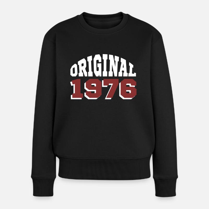 Original 1976 - Frauen Premium Bio Pullover - Schwarz