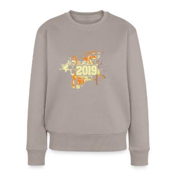 2019 - Women's Premium Organic Jumper - taupe - Front - Julia (174cm)