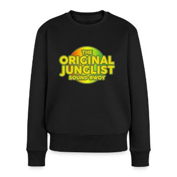 DNB Original Junglist Sound Bwoy Drum n Bass - Women's Premium Organic Jumper - black - Front - Julia (174cm)
