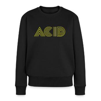 acid house techno - Pull Premium bio Femme - noir - Devant - Julia (174cm)
