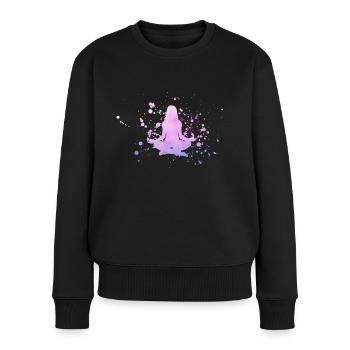 Yoga Asana Art - Pull Premium bio Femme - noir - Devant - Julia (174cm)