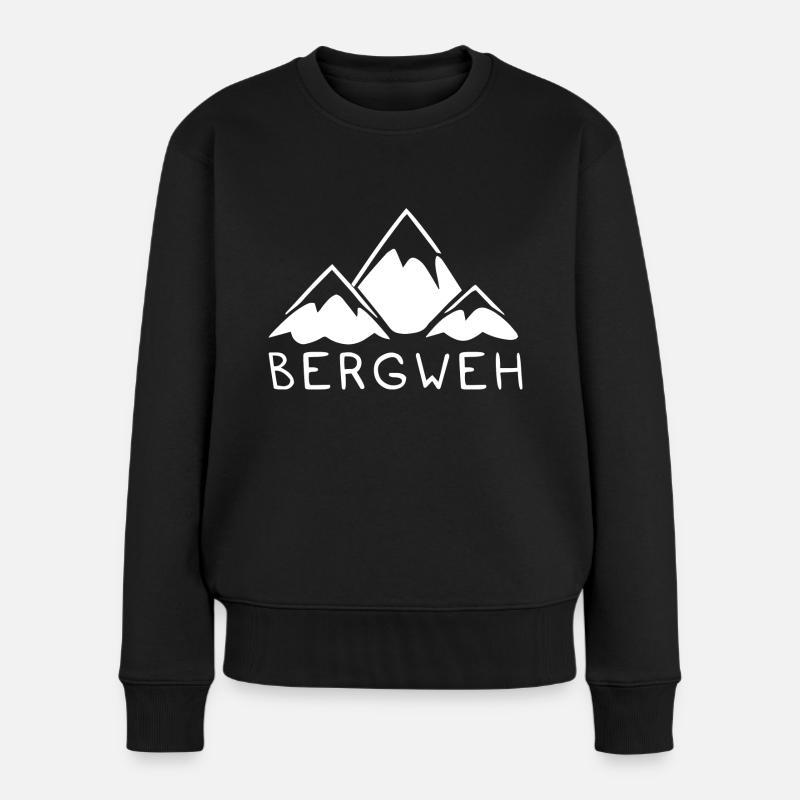 Reise Abenteuer Wandern Campi - Frauen Premium Bio Pullover - Schwarz