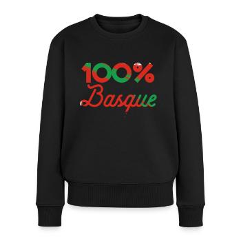 100% Basque - Pull Premium bio Femme - noir - Devant - Julia (174cm)