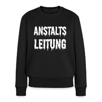 Anstaltsleitung Unternehmer Selbstständig - Frauen Premium Bio Pullover - Schwarz - Vorne - Julia (174cm)