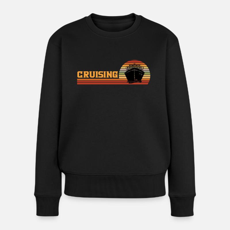 Kreuzfahrt - Frauen Premium Bio Pullover - Schwarz