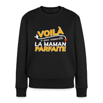 Voilà à quoi ressemble la mamie parfaite. - Pull Premium bio Femme - noir - Devant - Julia (174cm)
