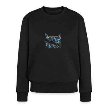 Donenrclan Thunderclan Firestar Feuerstern Katzen - Frauen Premium Bio Pullover - Schwarz - Vorne - Julia (174cm)