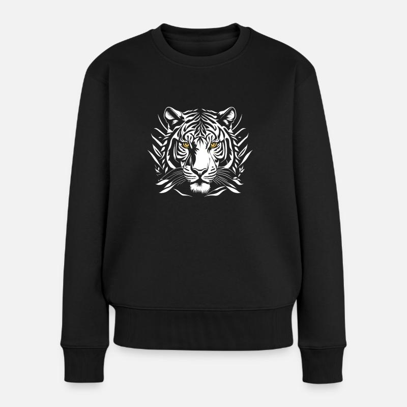 Wilder Geist - Frauen Premium Bio Pullover - Schwarz