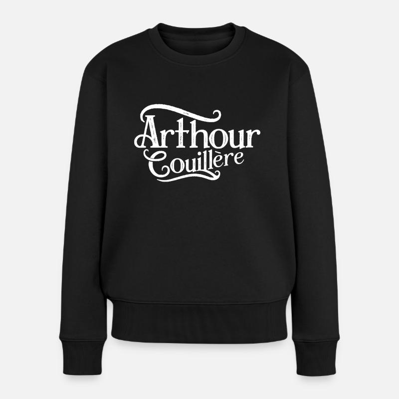 Arthour couillère - Pull Premium bio Femme - noir