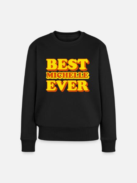 Michelle Vorname, lustiges Geschenk - Frauen Premium Bio Pullover - Schwarz