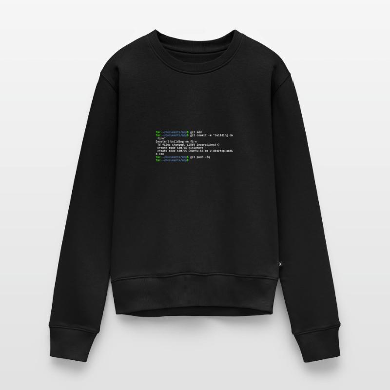 linux shell git building on fire Pull Premium bio Femme