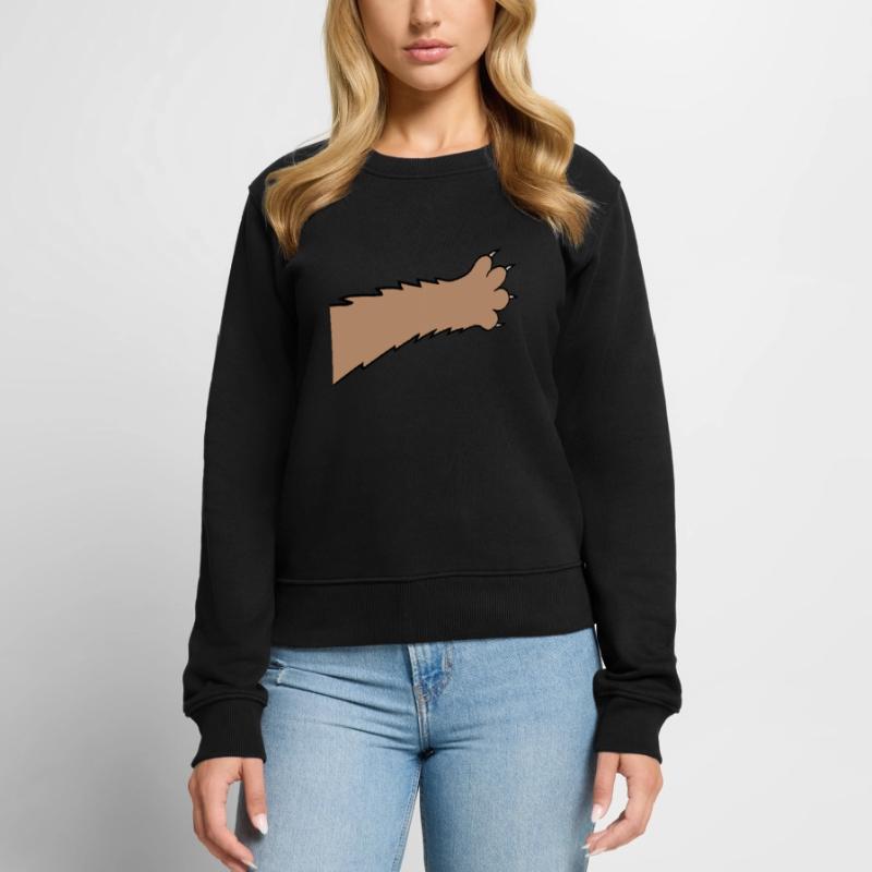 Cats, claws, paws, paws, sharp claws, scratching Women's Premium Organic Jumper